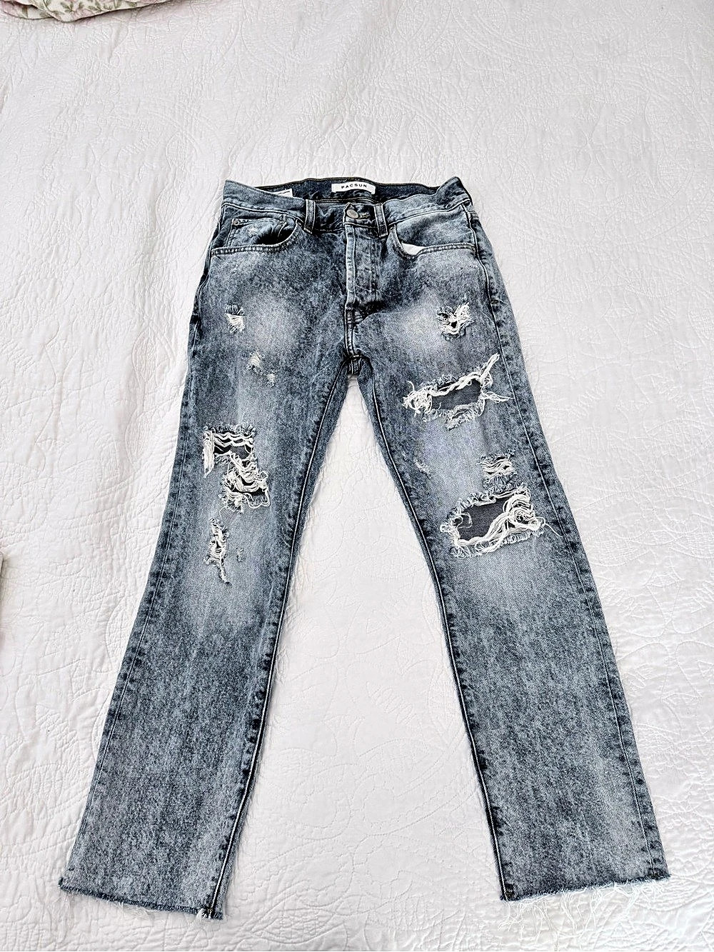 PacSun Vintage Loose Distressed Jeans Blue Waist 28